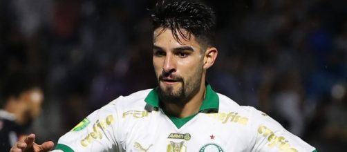 Flaco L&oacute;pez voltou a balan&ccedil;ar as redes (Reprodu&ccedil;&atilde;o/Facebook/Palmeiras)