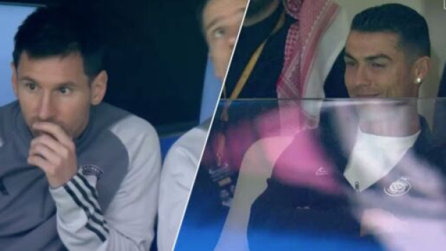 Messi et Ronaldo dans le XI de l&eacute;gende de Chat GPT. (screenshot Twitter - @ssc_sports)