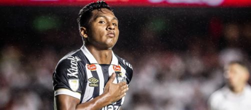 Morelos marcou seu primeiro gol com a camisa do Peixe (Reprodu&ccedil;&atilde;o/Facebook/SantosFC)
