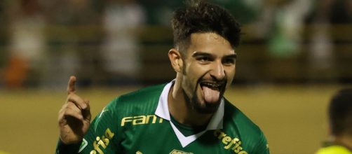 Flaco L&oacute;pez voltou a marcar (Cesar Greco/Palmeiras)