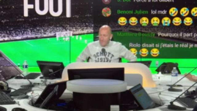 Riolo et Acherchour dans L'After Foot sur RMC (capture YouTube @RMC Sport)