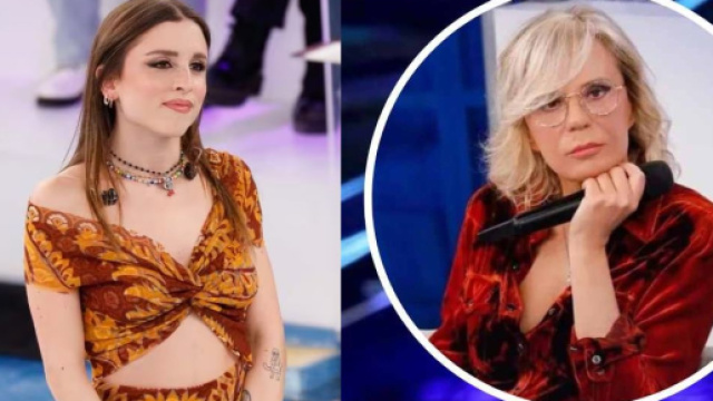 Amici 23, in foto Angelina Mango e Maria De Filippi.