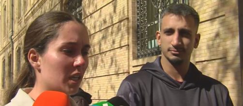 Sara y Amar viv&iacute;an alquilados en un piso del bloque de viviendas incendiado en Valencia (Captura de pantalla de Telecinco)