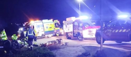 Los fallecidos tuvieron que ser excarcelados del veh&iacute;culo (Facebook, Bomberos Ayuntamiento de Toledo)