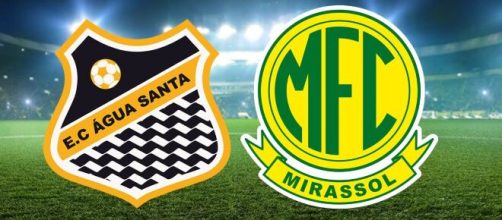 Onde assistir &Aacute;gua Santa x Mirassol (Arte/Eduardo Gouvea)