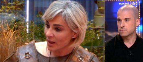 La colaboradora de 'Fiesta' dijo que hab&iacute;a pasado m&aacute;s tiempo con Efr&eacute;n Reyero que con Marc Florensa (Captura de pantalla de Telecinco)