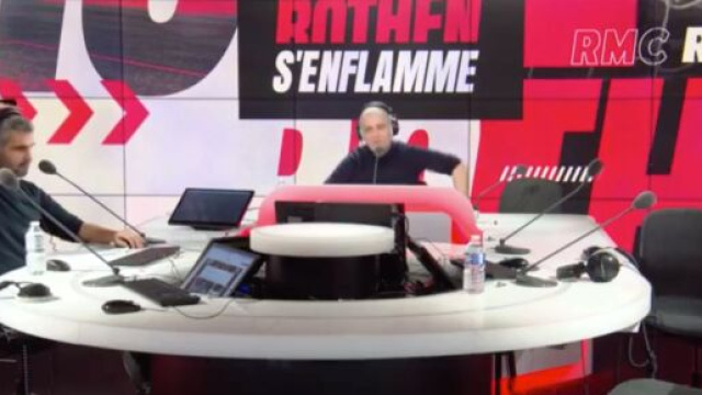 J&eacute;r&ocirc;me Rothen a contredit Laure Boulleau ce lundi au sujet du futur de Kylian Mbapp&eacute; au PSG. (screenshot Twitter - @Rothensenflamme)