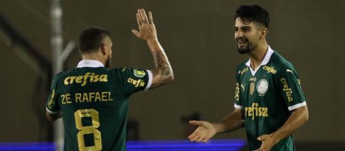 Flaco L&oacute;pez abriu o placar para o Palmeiras (Reprodu&ccedil;&atilde;o/Facebook/Palmeiras)