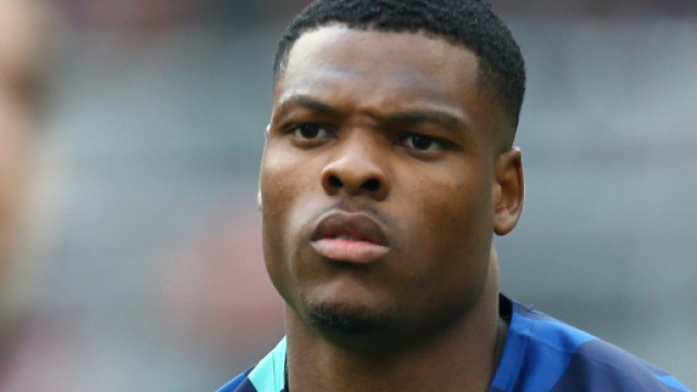 Denzel Dumfries, esterno destro dell'Inter.