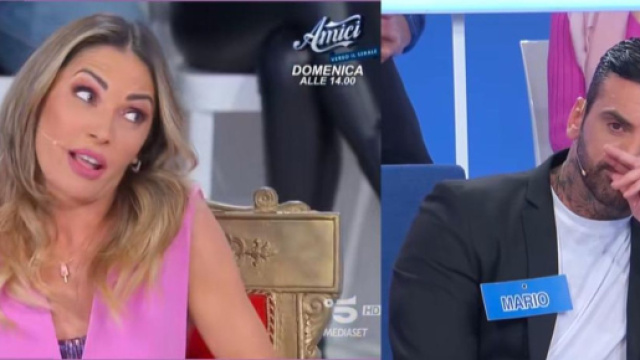 In foto Ida Platano e Mario Cusitore (screenshot &copy; Canale 5).