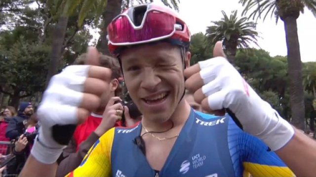 Jonathan Milan alla Tirreno Adriatico.