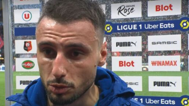 Jonathan Clauss d&eacute;&ccedil;u apr&egrave;s la d&eacute;faite de l'OM &agrave; Rennnes (screenshot @canal)