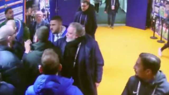 Le ton est mont&eacute; &agrave; la pause de Montpellier-PSG. (screenshot @primevideo)