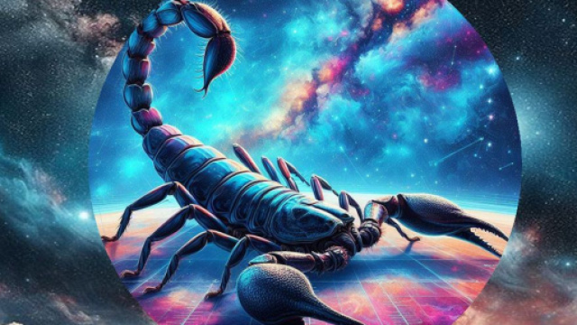 Segno zodiacale dello Scorpione &copy; Foto generata con Bing IA.