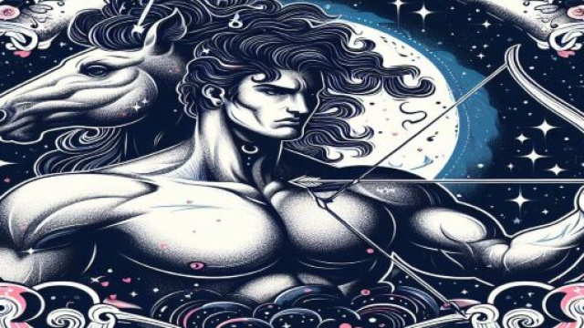 Segno del Sagittario generato con &copy; AI Copilot.