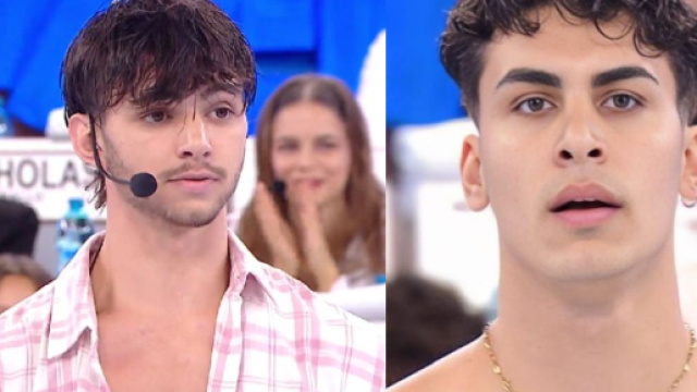 Gli allievi Nicholas e Giovanni - Amici &copy; Canale 5.