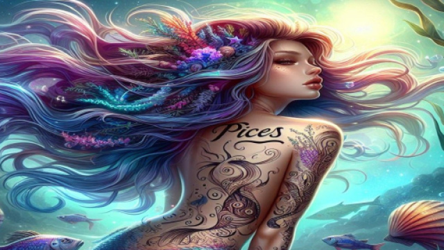 Segno dei Pesci generato con &copy; AI Copilot.