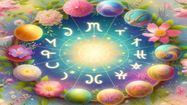 Zodiaco e primavera generato con &copy; AI Copilot.