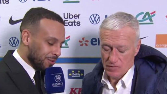 Deschamps pas satisfait de la prestation des Bleus face au Chili. (screenshot Twitter @TF1)