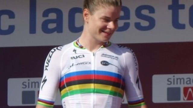 Lotte Kopecky al Simac Ladies Tour 2023 &copy; Wikimedia Commons.