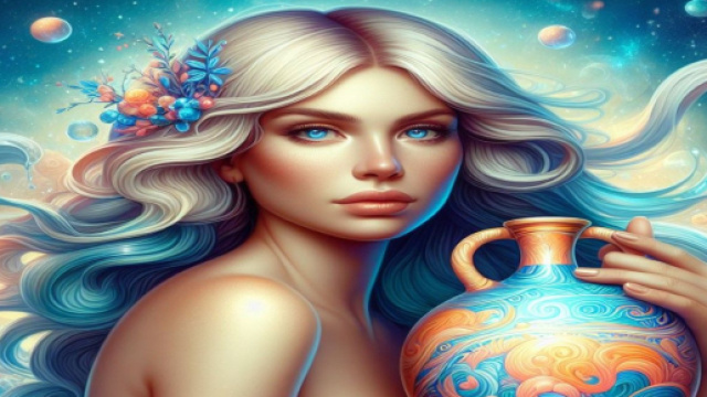 Segno dell'Acquario generato con &copy; AI Copilot.