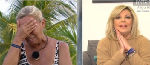 Terelu Campos intent&oacute; animar a su hermana durante la conversaci&oacute;n (Captura de pantalla de Telecinco)