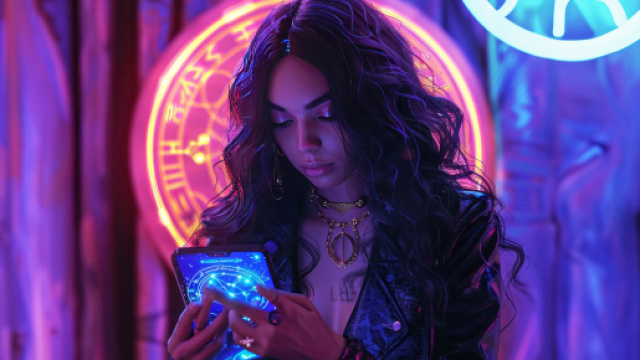 Oroscopo e TikTok &copy; Immagine creata con IA Midjourney.