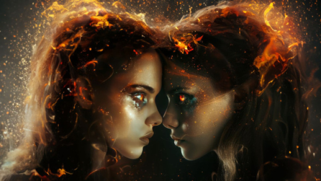 Gemelli, immagine creata con &copy; IA Midjourney.