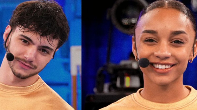 Gli allievi Nicholas e Marisol - screenshot Amici &copy; Canale 5