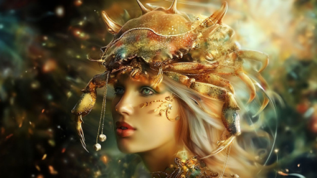 Cancro, immagine creata con &copy; IA Midjourney.