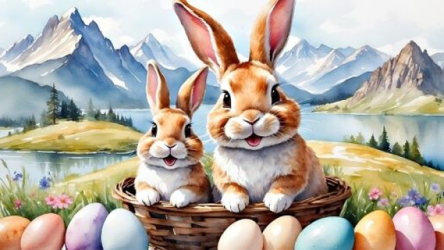 Conigli di Pasqua - immagine da &copy; Pixabay