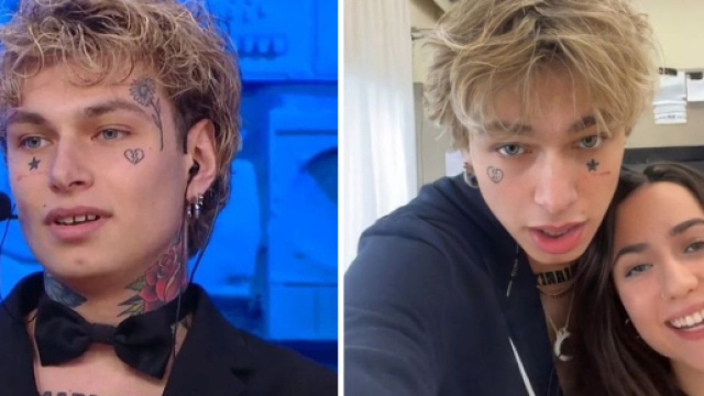 L'ex allievo Ayle e Lucia - screenshoot Amici &copy; Canale 5.