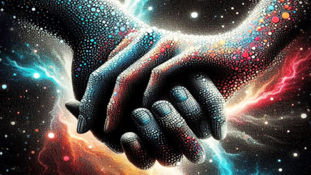 Mani intrecciate - &copy; Foto Bing IA.