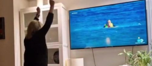 Terelu Campos daba saltos de alegr&iacute;a tras el salto de su hermana (Instagram, @terelubcampos)