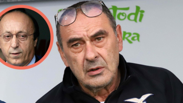 Sarri risponde a Moggi: 'L'unica retrocessione della Juve era sotto la sua gestione'