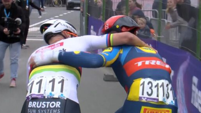 Mads Pedersen alla Gand Wevelgem &copy; Eurosport.