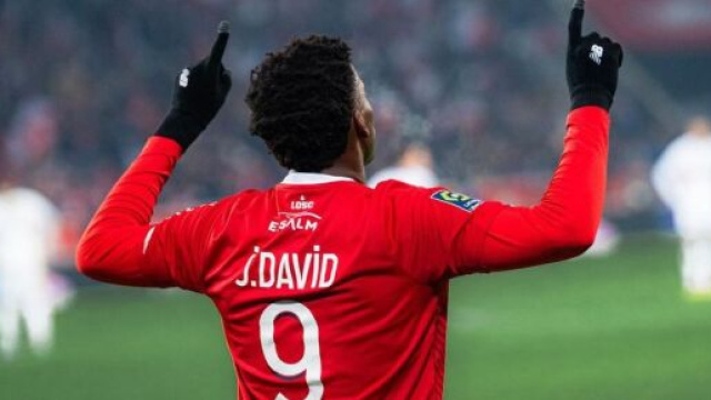 Jonathan David in azione con il Lille - Instagram Ufficiale David &copy;