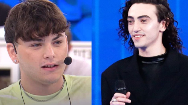 L'allievo Petit e il giudice Michele Bravi - screenshot Amici &copy; Canale 5.