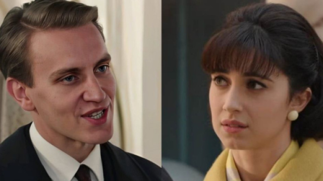 Tullio (Nathan Macchioni) ed Elvira (Clara Danese) - screenshot &copy; Rai 1.