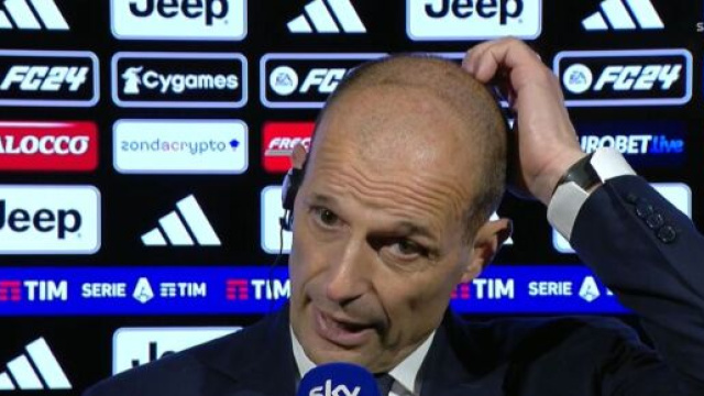 Massimiliano Allegri, allenatore della Juventus. Screenshot &copy; Sky Sport