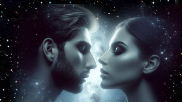 Amore fedele sotto cielo stellato &copy; Foto Bing IA
