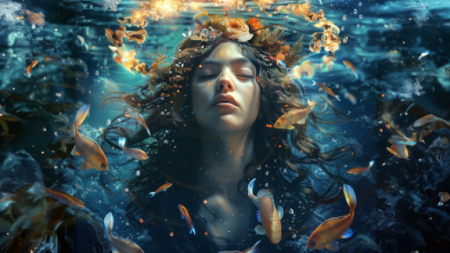 Oroscopo, Pesci, immagine creata con &copy; IA Midjourney