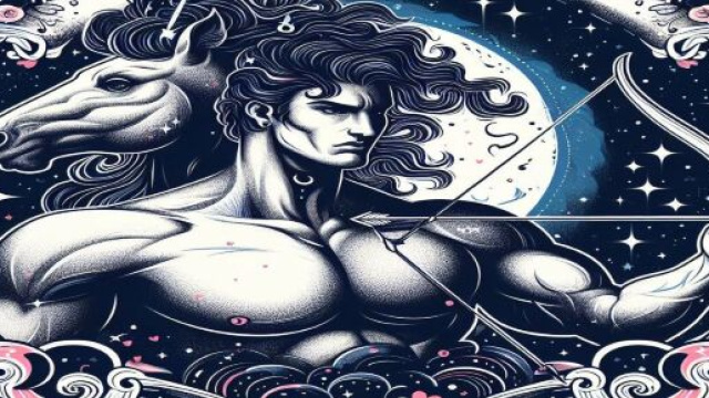 Segno del Sagittario generato con &copy; AI Copilot.