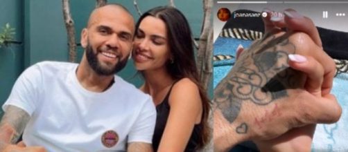 Dani Alves abandon&oacute; la c&aacute;rcel tras pagar su fianza (Instagram, @joanasanz)