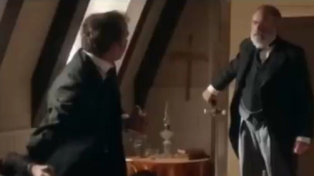 La scena in cui Gregorio sta per uccidere Pia, La Promessa &copy; Canale 5.