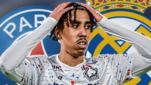 Leny Yoro avec le LOSC (capture X @RMCsport)