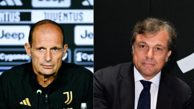 Massimiliano Allegri, allenatore della Juventus. Foto &copy; Juventus FC. Cristiano Giuntoli, ds della Juve. Foto &copy; Juventus FC