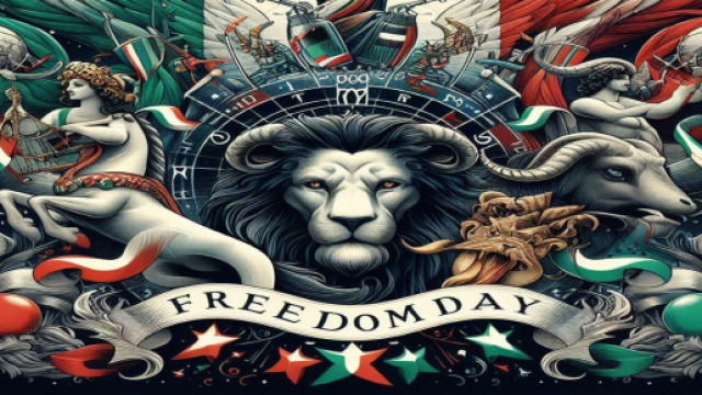 Oroscopo e festa della libert&agrave; generato con &copy; AI Copilot.