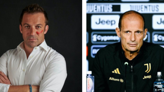 Alessandro Del Piero, ex calciatore della Juventus. Foto &copy; X/Del Piero. Massimiliano Allegri, allenatore della Juventus. Foto &copy; Juventus FC