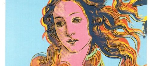 Postcard with Andy Warhol&rsquo;s version of Botticelli&rsquo;s &ldquo;Birth of Venus&rdquo; [photdo credit: Gail Anderson Flickr]